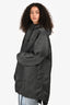 Acne Studios Grey Logo-Appliquéd Nylon Hooded Parka Size M