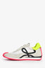 Loewe White/Neon Suede Flow Runner Sneaker Size 41
