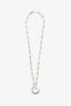 Tiffany & Co. Sterling Silver Elsa Peretti Chain Link Open Heart Necklace