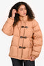 Louis Vuitton 2022 Light Brown Quilted Monogram Detail Down Jacket Size 36