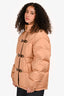 Louis Vuitton 2022 Light Brown Quilted Monogram Detail Down Jacket Size 36