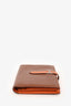 Hermes 2008 Brown Mysore Chèvre Leather Bearn Long Wallet Palladium Hardware