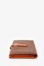 Hermes 2008 Brown Mysore Chèvre Leather Bearn Long Wallet Palladium Hardware