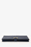 Hermès 2011 Navy Epsom Leather Bearn Long Wallet Gold Hardware
