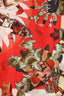Hermes Red/Orange Silk 'Kachinas' Scarf 140