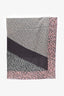 Louis Vuitton Pink/Purple/Grey Leopard Print Scarf