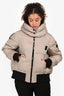 Moncler Taupe/Black Homogyne Giubbotto Hooded Down Jacket Size 1