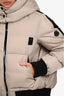 Moncler Taupe/Black Homogyne Giubbotto Hooded Down Jacket Size 1