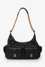 Pre-Loved Chanel™ Black Lambskin Leather Medium Trendy Pocket Hobo Shoulder Bag