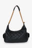 Pre-Loved Chanel™ Black Lambskin Leather Medium Trendy Pocket Hobo Shoulder Bag
