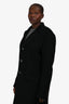 Dolce & Gabbana Black Wool Long Jacket Size 52