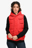 Burberry Red Zip Up Down Vest Est. Size XS