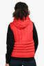 Burberry Red Zip Up Down Vest Est. Size XS