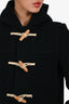 Burberry Black Wool Hooded Duffel Coat Est. Size XS