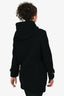 Burberry Black Wool Hooded Duffel Coat Est. Size XS