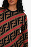 Fendi Brown/Black FF Monogram Sweater Estimate Size XS