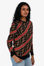 Fendi Brown/Black FF Monogram Sweater Estimate Size XS