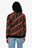 Fendi Brown/Black FF Monogram Sweater Estimate Size XS