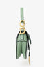Christian Dior 2020 Green Leather Mini Saddle Bag