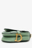 Christian Dior 2020 Green Leather Mini Saddle Bag