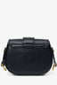 Christian Dior 2017 Black Leather D-Fence Small Saddle Crossbody Bag