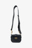 Christian Dior 2017 Black Leather D-Fence Small Saddle Crossbody Bag