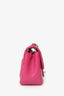Pre-Loved Chanel™ 2017/18 Pink Leather Chevron Mini Square Flap Bag