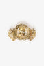Sonia Rykiel Gold Tone Leaf Paris Crystal Embellished Brooch