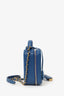 Pre-Loved Chanel™ 2019 Blue Caviar Quilted Small CC Filigree Vanity Case
