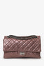 Pre-Loved Chanel™ 2008-09 Brown Metallic Aged Calfskin Quilted 2.55 Reissue Shoulder Bag