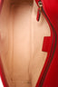 Gucci Red Chevron Leather Medium Marmont Shoulder Bag