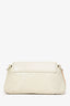 Chloe Cream Cracked Patent Leather Shoulder Bag