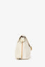 Chloe Cream Cracked Patent Leather Shoulder Bag
