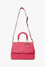 Christian Dior 2014 Pink Leather 'Be Dior' Top Handle With Strap