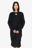 The Row Black Angora Blend Cardigan Size S