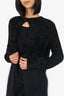 The Row Black Angora Blend Cardigan Size S
