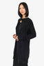 The Row Black Angora Blend Cardigan Size S