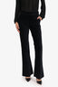Munthe Black Velvet Flared Leg Pants Size 40