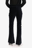 Munthe Black Velvet Flared Leg Pants Size 40