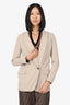Brunello Cucinelli Beige Single Blazer Size 36