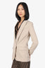 Brunello Cucinelli Beige Single Blazer Size 36