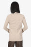 Brunello Cucinelli Beige Single Blazer Size 36