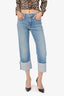 Mother Blue 'Dusty Cuff Fray' Turned Up Hem Jeans Size 25