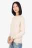 Brunello Cucinelli Beige Cashmere Long Sleeve Sweater Size XS
