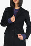 Dolce & Gabbana Black Wool Single Breasted Coat Estimated Size 38
