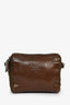 Prada Vintage Brown Leather/Green Nylon Mini Chain Crossbody