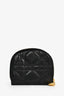 Christian Dior Vintage Black Cannage Coin Pouch