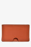 Hermes Brown Leather Single Card Holder