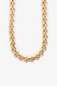 Christian Dior Gold Toned Interlocked Link Bar Necklace