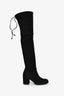 Stuart Weitzman Black Suede 'Highland' Boot Size 6